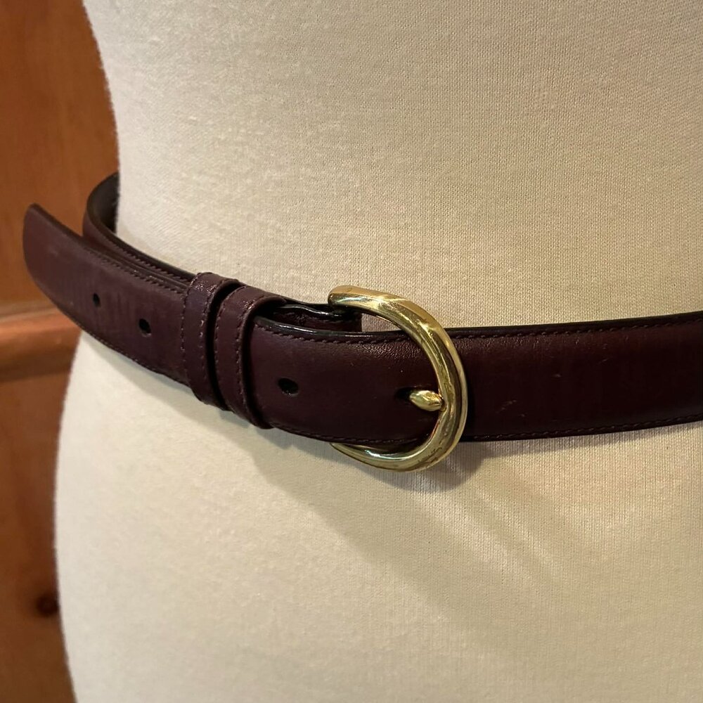 Ex Cond! Dark Brown COACH Belt Model 8400 Size MEDIUM - Picture 4 of 5